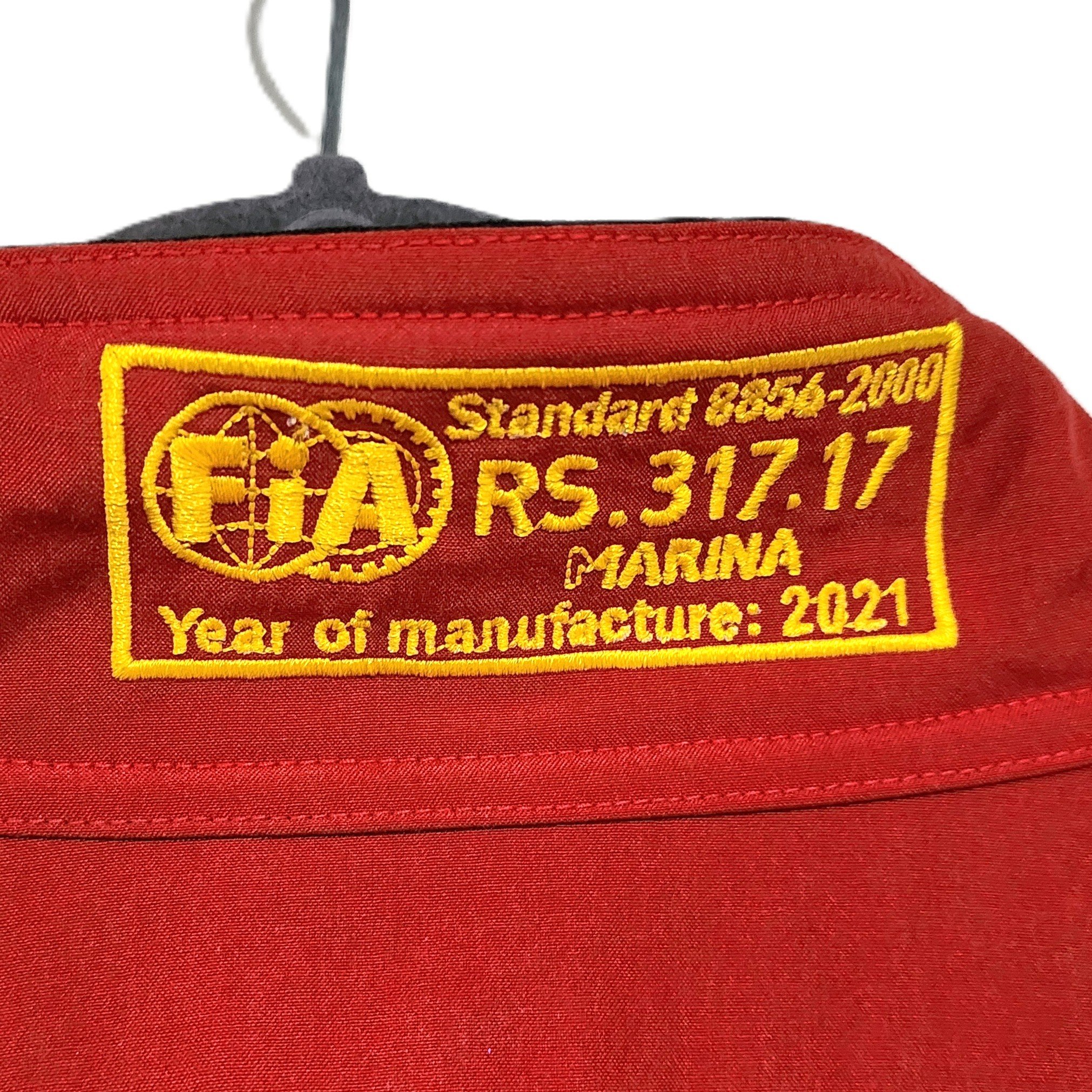 Marena Racewear Air Ger FIA Suit Red Size 60 FIA tag