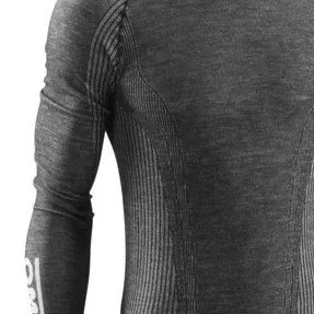 Omp tecnica evo long sleeve top anthracite front detail 1.jpeg