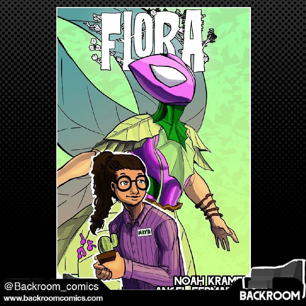 Flora is OUT now! Read it for FRE!
Flora has something under the tree and we&rsquo;ve have something for you. 
You can read our latest comic, Flora at Backroomcomics.com right now. Watch our newest heroine bloom in her debut comic. 
 
 
 
 
 #backroo
