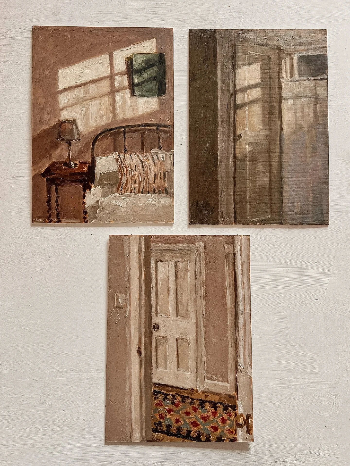 Small works heading to The Open Eye gallery show &ldquo;On a Small Scale&rdquo;

These are oil on card, each one is 15 x 21 cm, unframed

Available from November 20th

@openeyegallerye 
#scottishartist #scottishbordersartist #oilpainter #contemporary