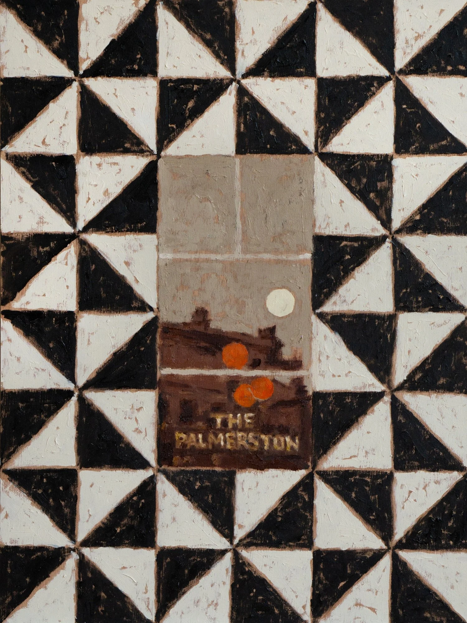The Palmerston window, tiled -
oil on wood panel -
30.5 x 40.5 cm
