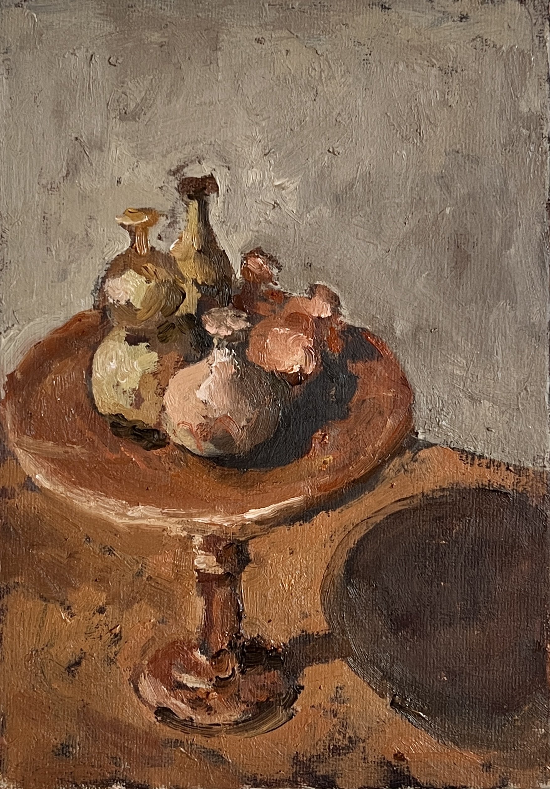 Arrangement of Joel Tomlin at Ingleby - 
Oil on canvas board - 
15 x 21 cm - sold