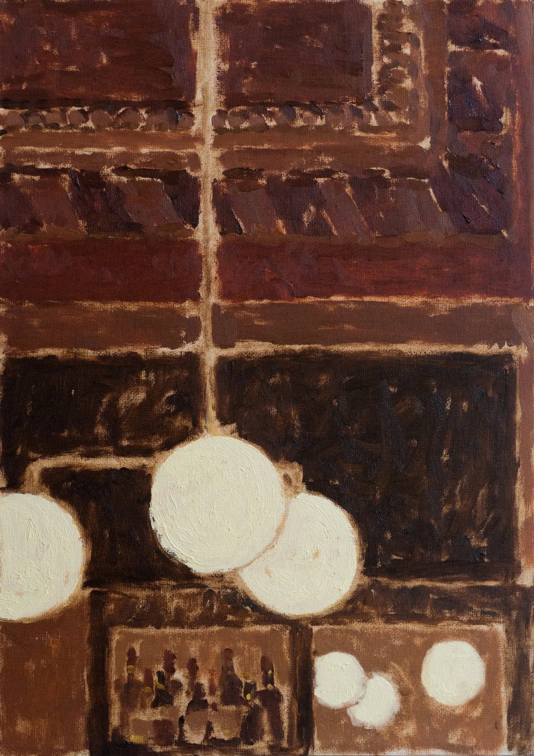 The Palmerston, behind the bar -
oil on canvas board -
25.4 x 35.6 cm