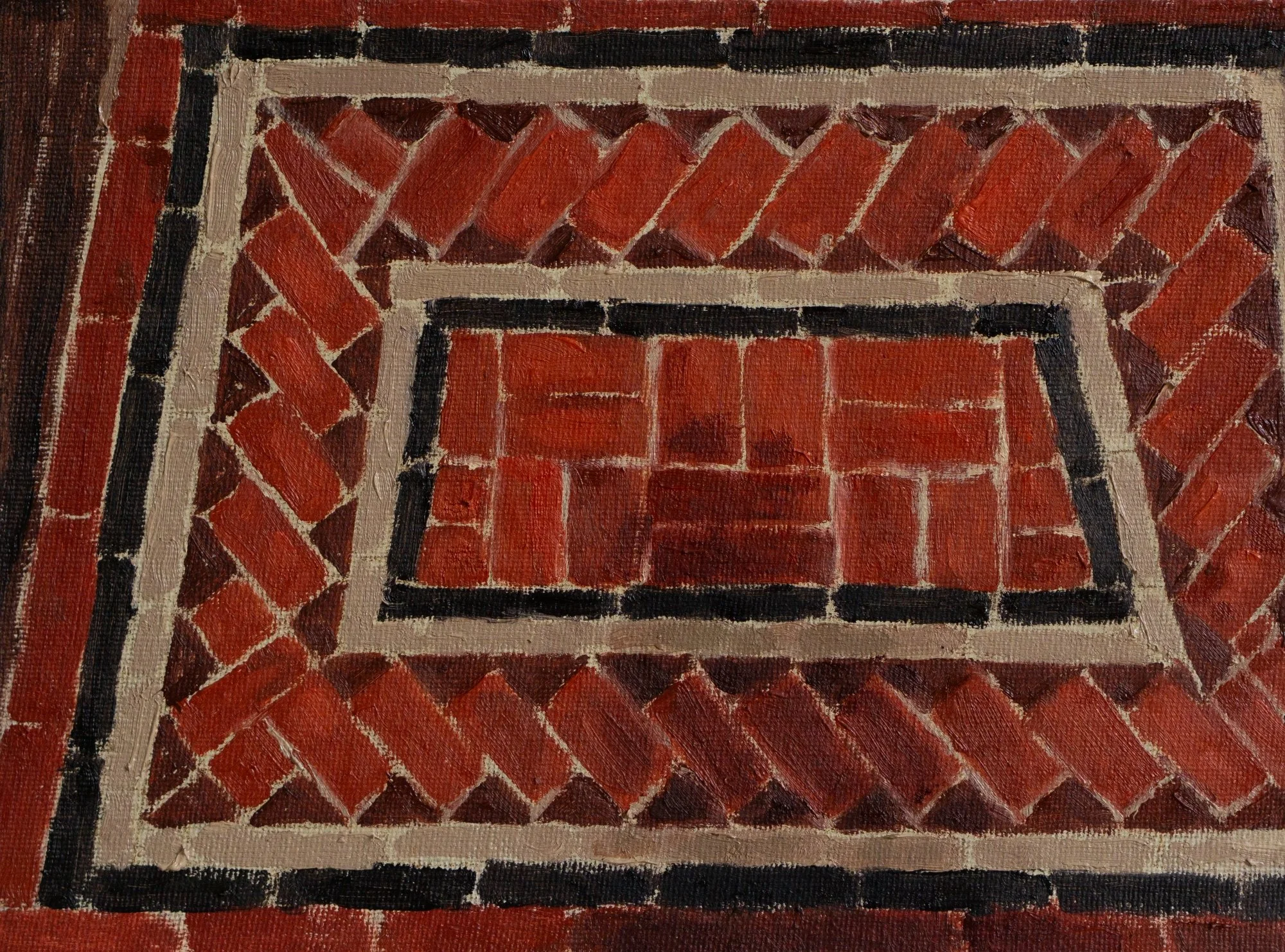Tiled bakery entrance -
oil on canvas board -
20.2 x 15 cm