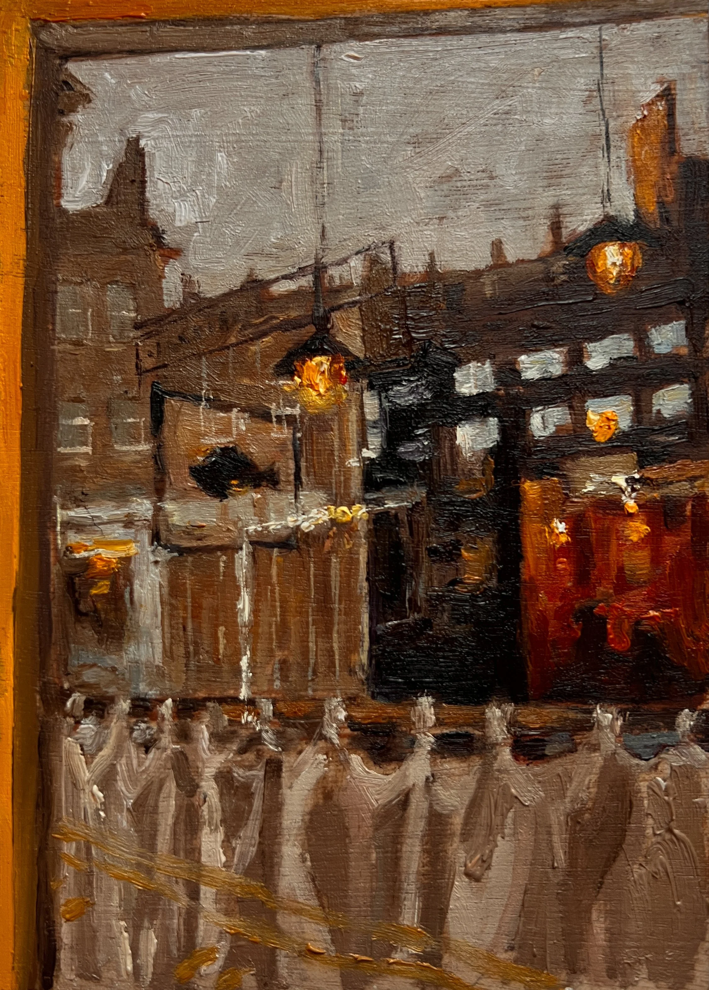 Stockbridge Eating House -
13 x 18 cm -
Oil on wood panel - sold