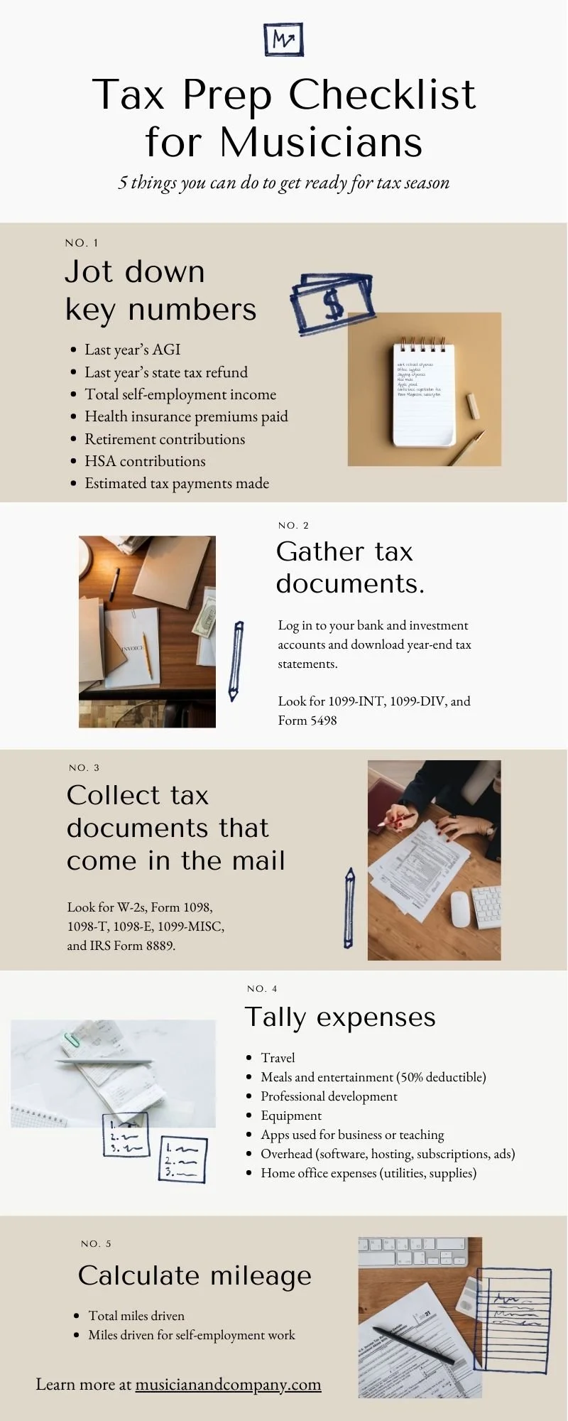 Tax Prep Guide for Musicians Musician & Co.