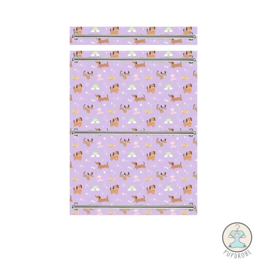 Lilac Dachshunds XL Triple and Single Rail.jpg