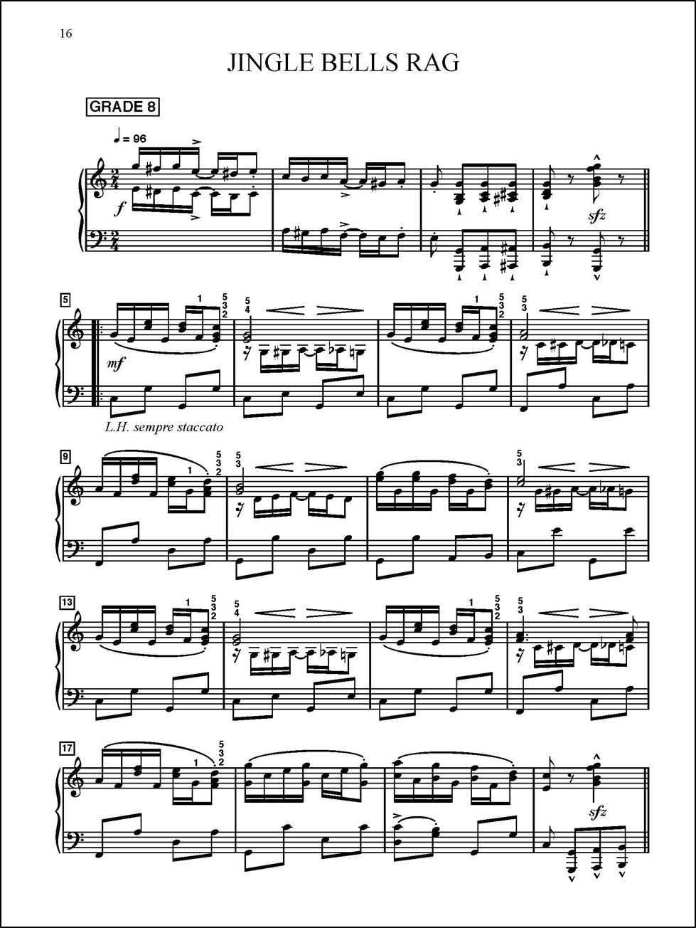 Jingle Bells Sheet Music - Hoffman Academy Blog