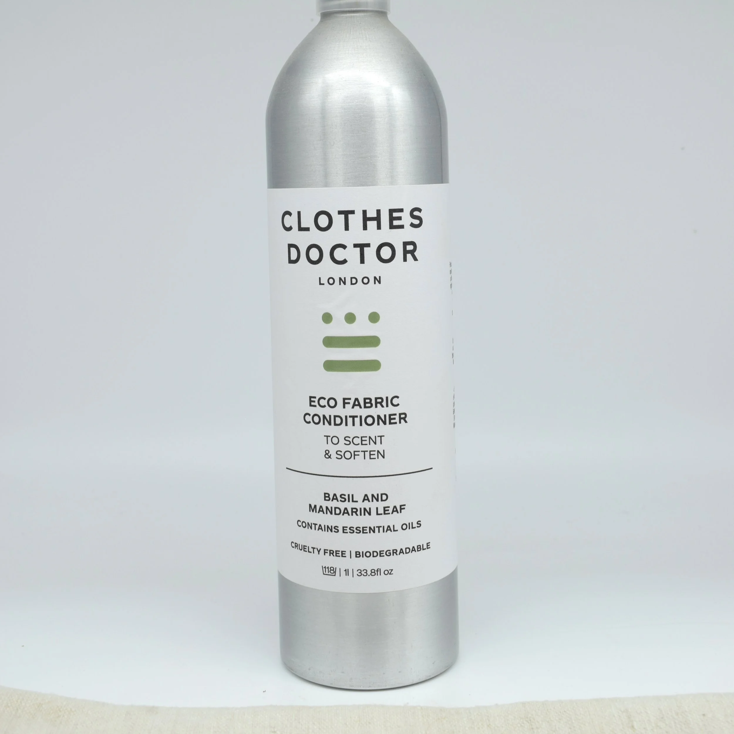 clothes doctor eco fabric conditioner basil and mandarin leaf