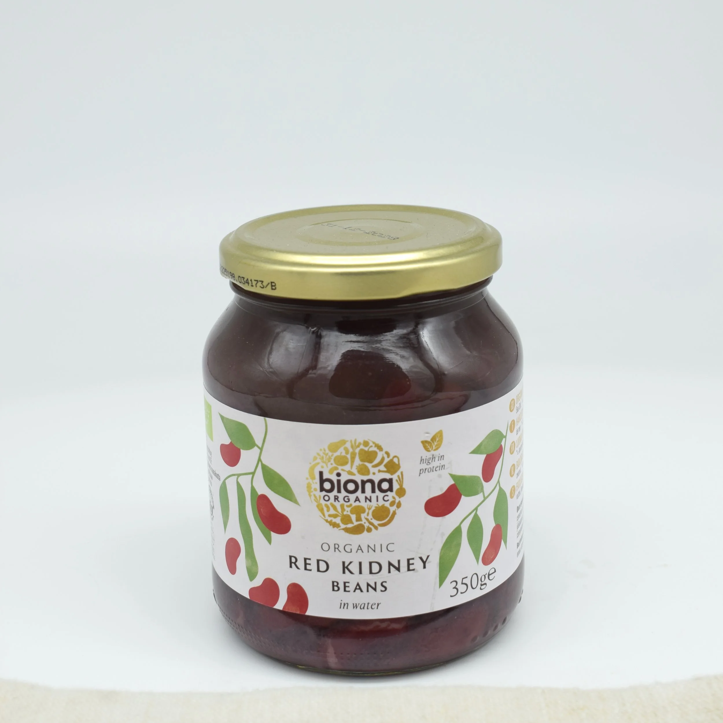 Biona organic red kidney beans in glass jar 350g