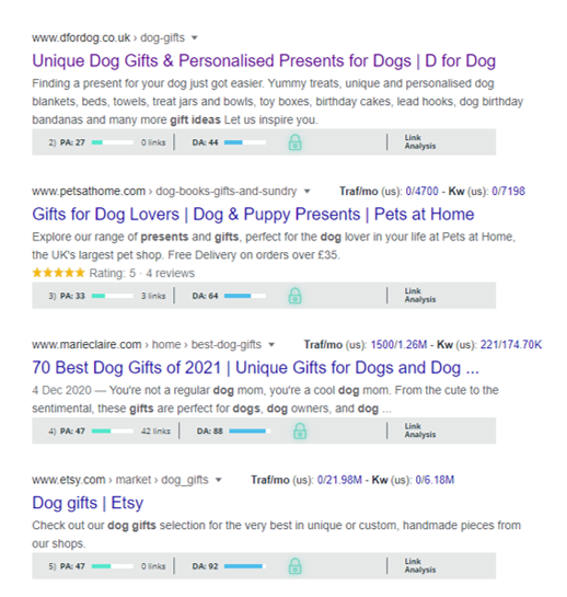 Moz Bar - SEO Toolbar for research when you are searching