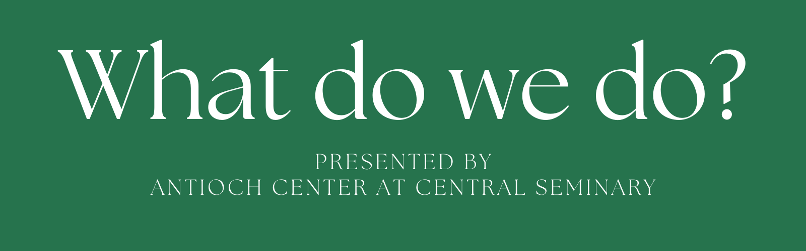 “We Don’t Have Any Children in Our Church: What Do We Do?”