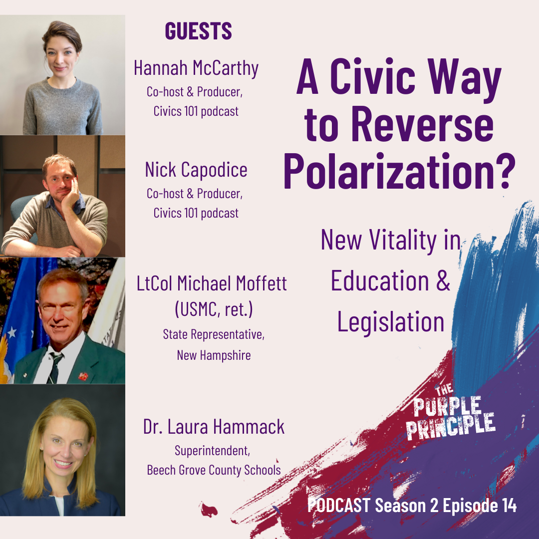 A Civic Way to Reverse Polarization? New Vitality in Education &amp; Legislation