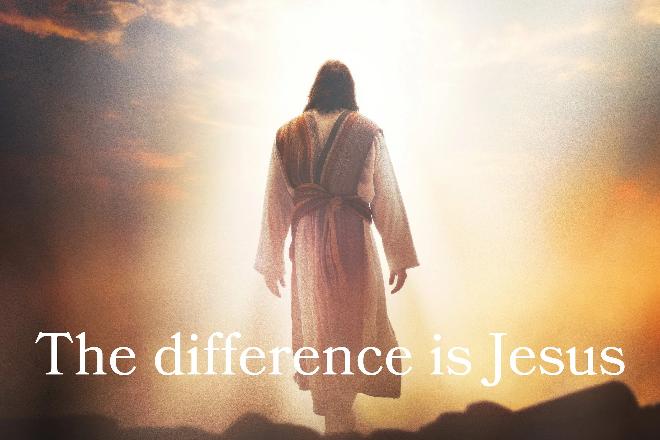 The difference is Jesus