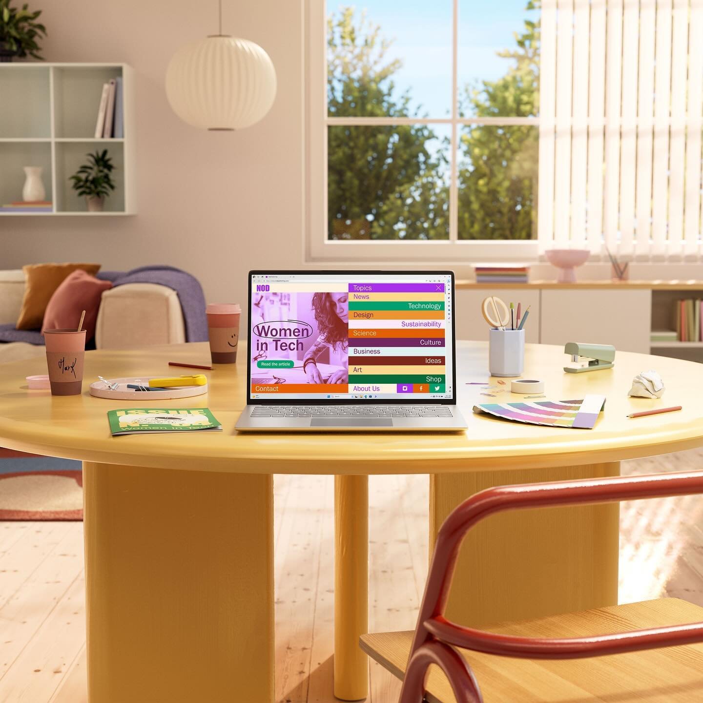 Some of my favourite spaces with @notreal.tv for @microsoft.design 💙
Check the full case study on @behance