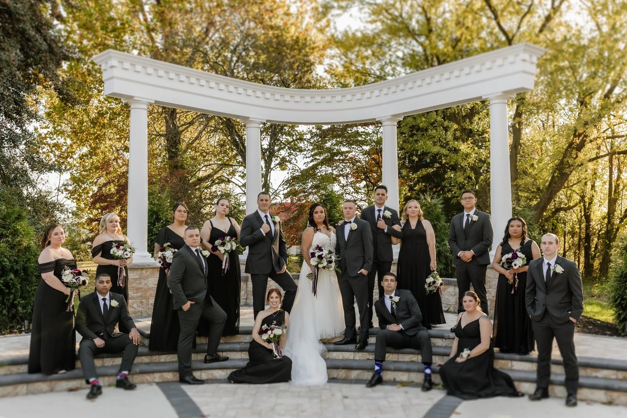Couple with friends