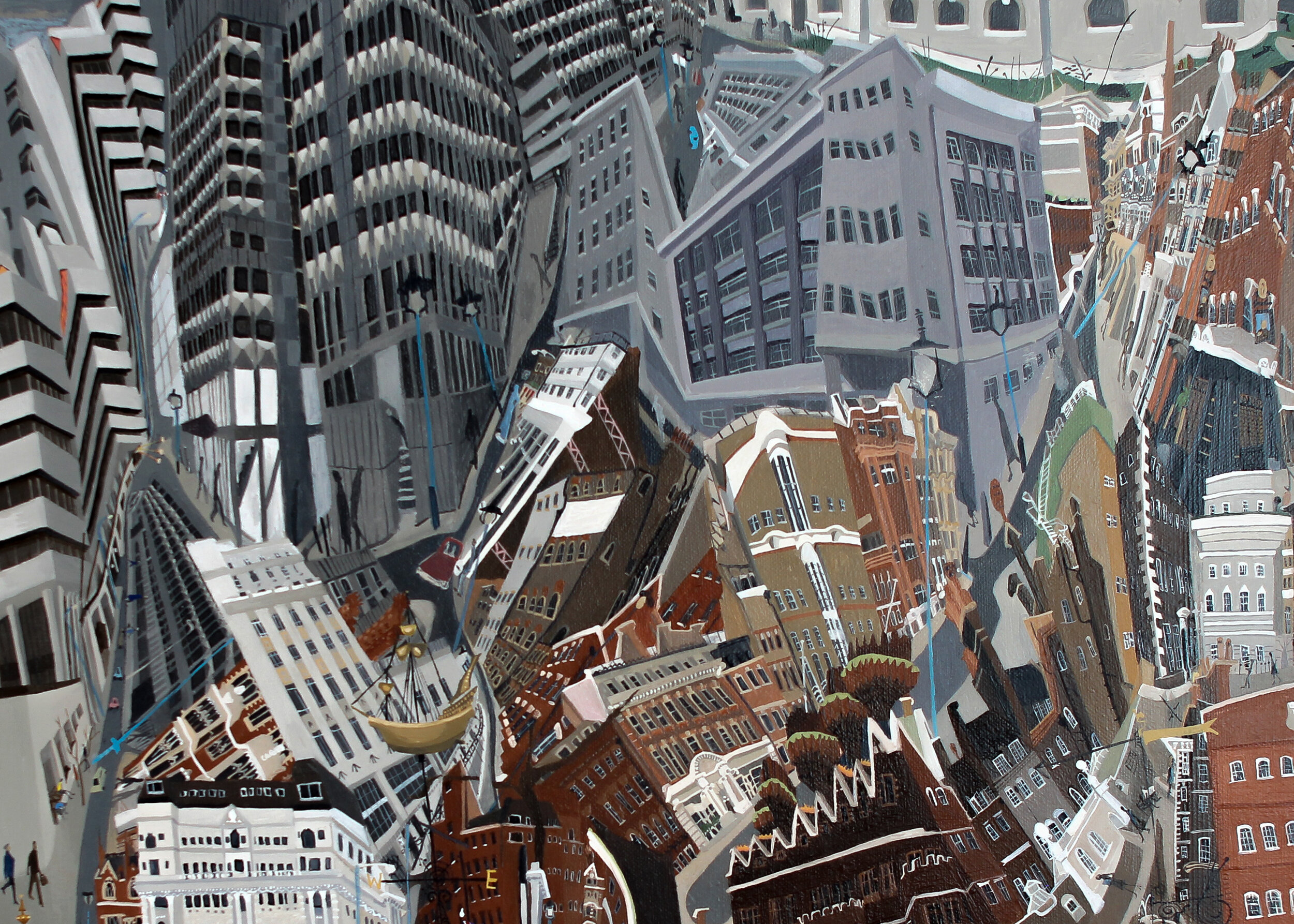 8  .  The View From Blackfriars ) Oil on Canvas ) Centre to Right Edge ) 56cm  x  85cm (edit — 1).jpg