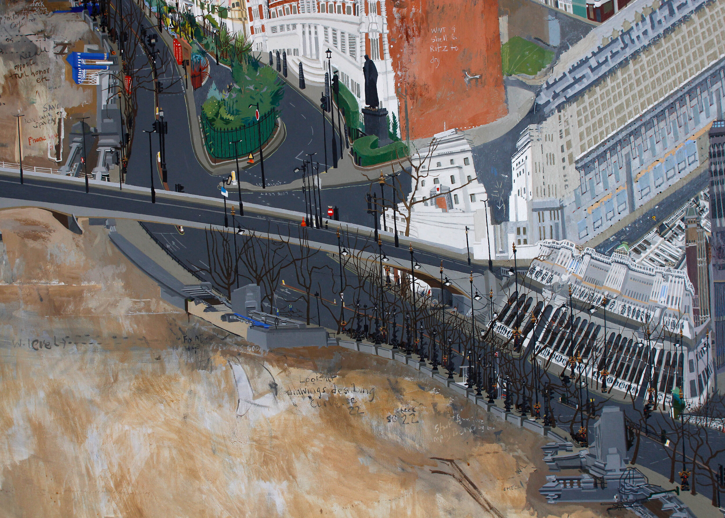 9  .  The View From Blackfriars ) Oil on Canvas ) Centre Right ) 63cm  x  95cm (edit — 1).jpg