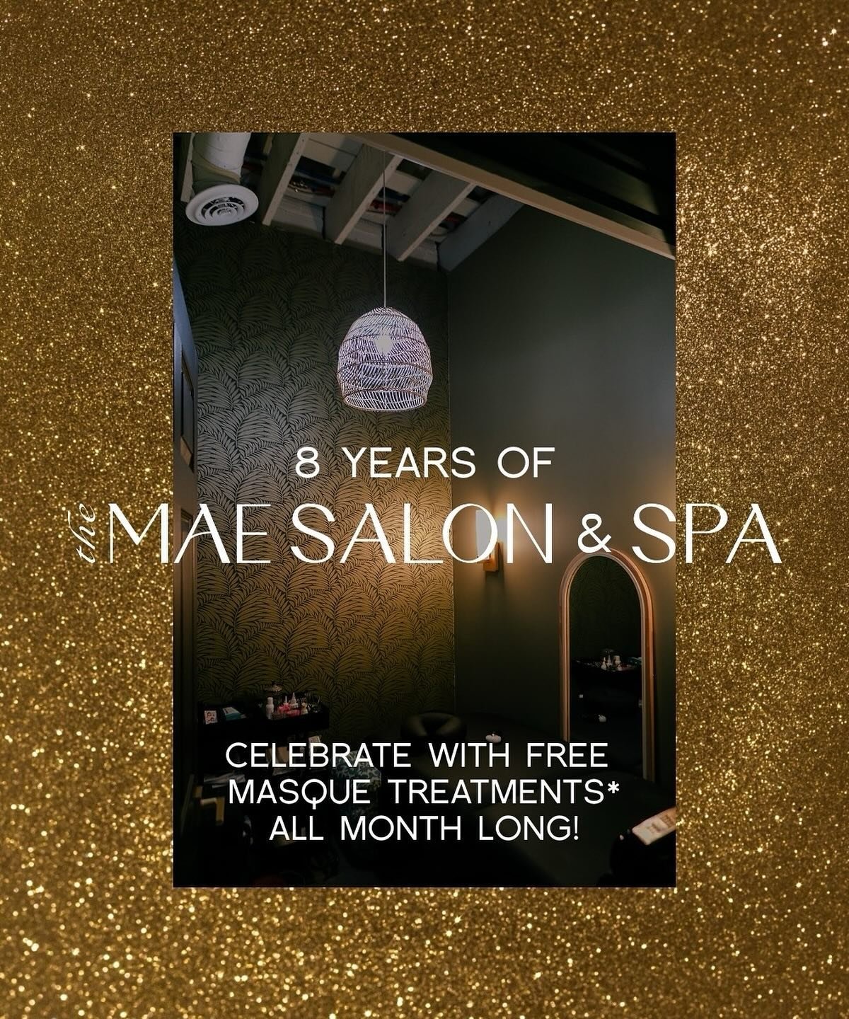 EIGHT YEARS 🥹 We are so grateful for The Mae and it wouldn't exist without you. 
⠀⠀⠀⠀⠀⠀⠀⠀⠀
Get a complimentary masque treatment with a color service all month long to celebrate with us! Plus, get 20% off when you purchase the masque used to take hom