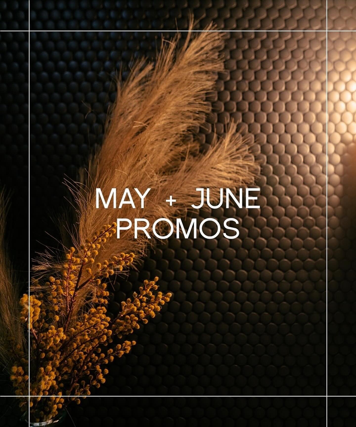Happy May from The Mae! Ready for some special promos? Swipe right to see allllll the goodies we're offering for the next two months!