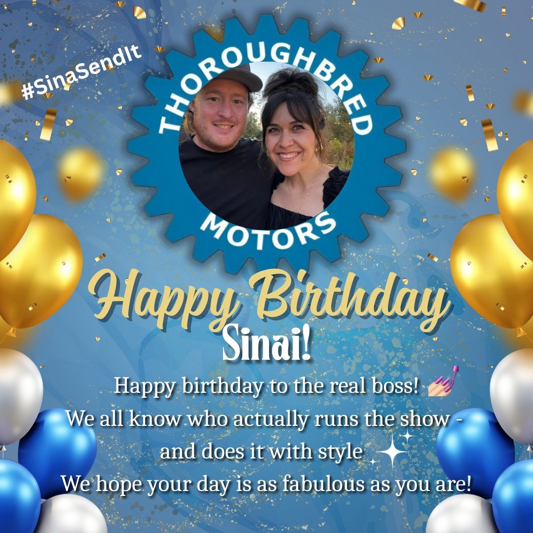 Happy happy birthday to the woman who keeps the boss in check! Behind every great shop is a fearless woman who knows when to send it and when to let the boys think they're in charge! Thanks for keeping the wheels turning, we hope you enjoy your day w