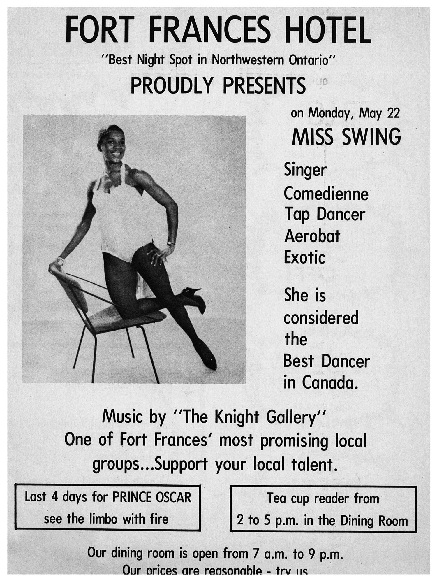 Bruneau as Miss Swing, c. 1970