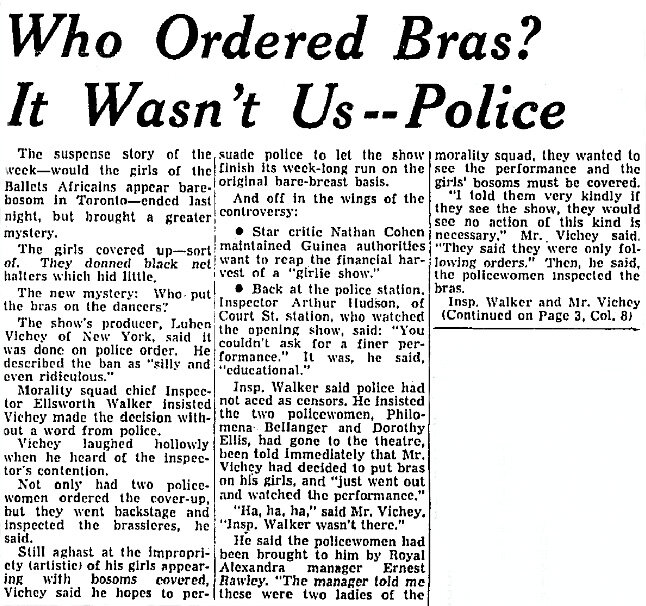 "Who Ordered Bras? It Wasn't Us--Police"