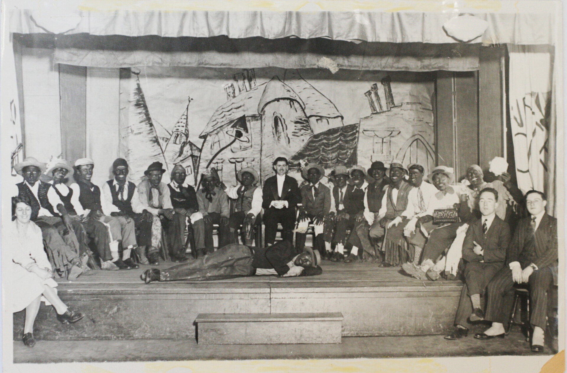 Theatrical players in blackface, 1930