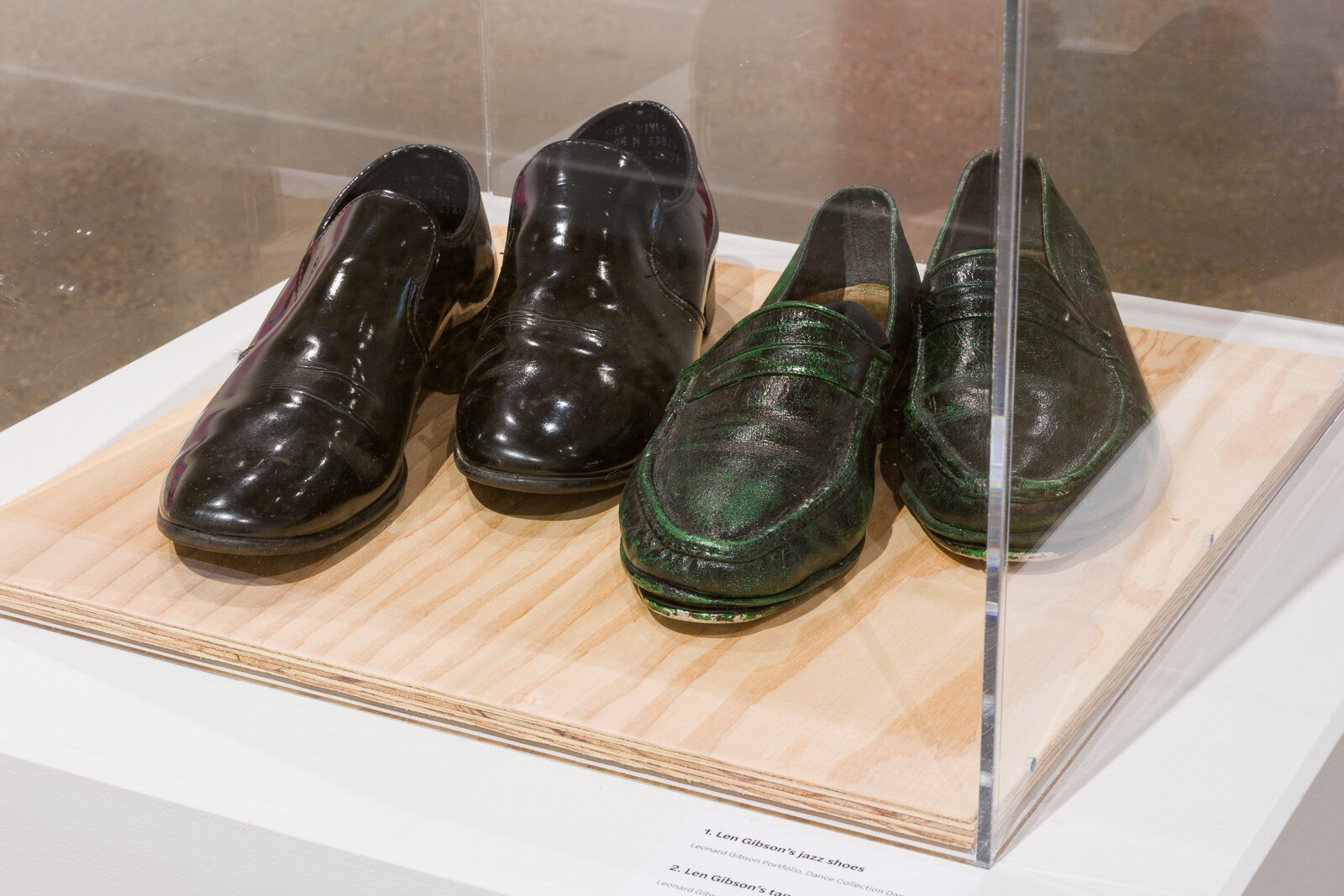 Len Gibson's tap and jazz shoes