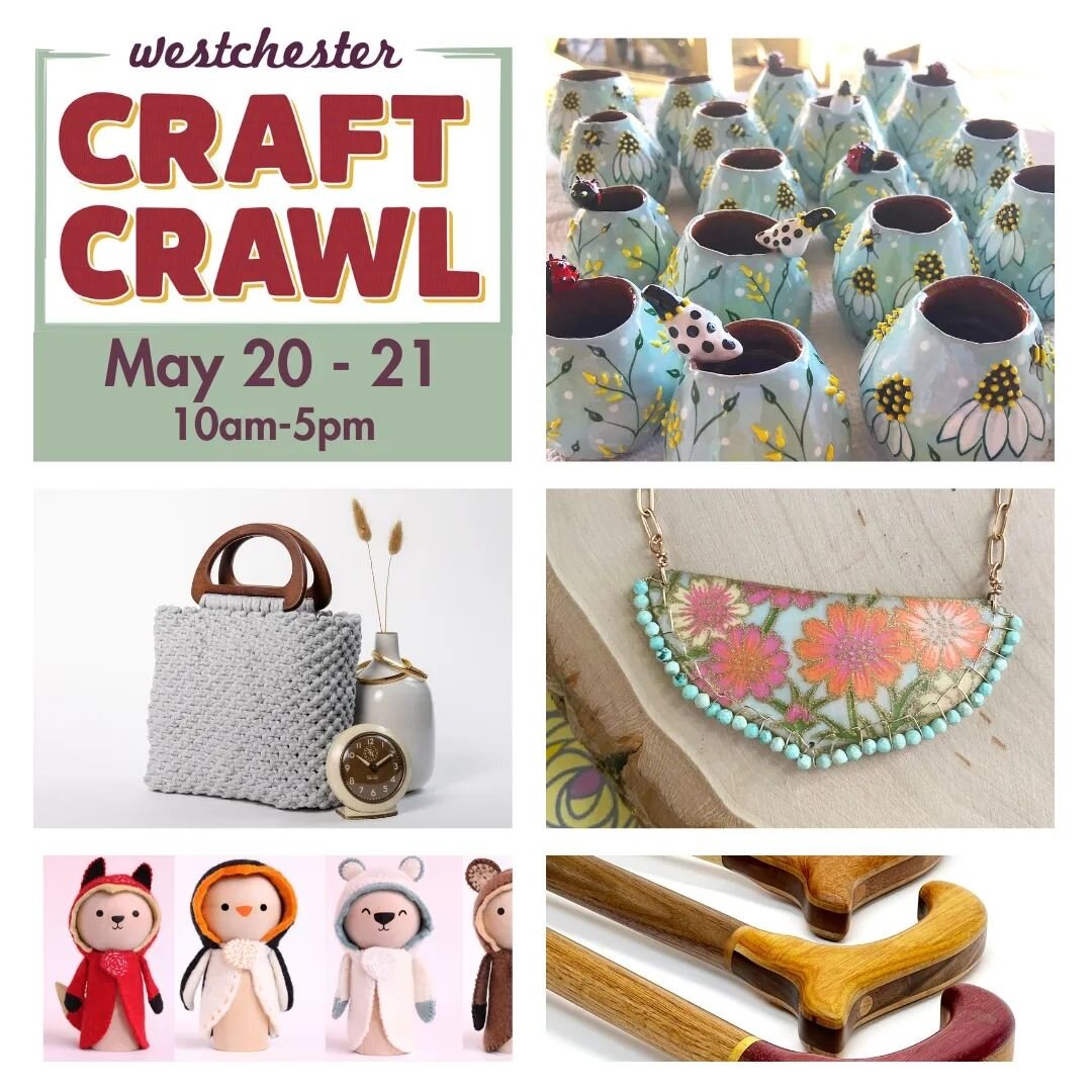 Next weekend folks!
My studio will be open for the Westchester Craft Crawl and I'll have 12 other artists on my block on Stone Avenue in Ossining. 

Looking forward to seeing you!

All the details and a Google tour map at WestchesterCraftCrawl.com

#