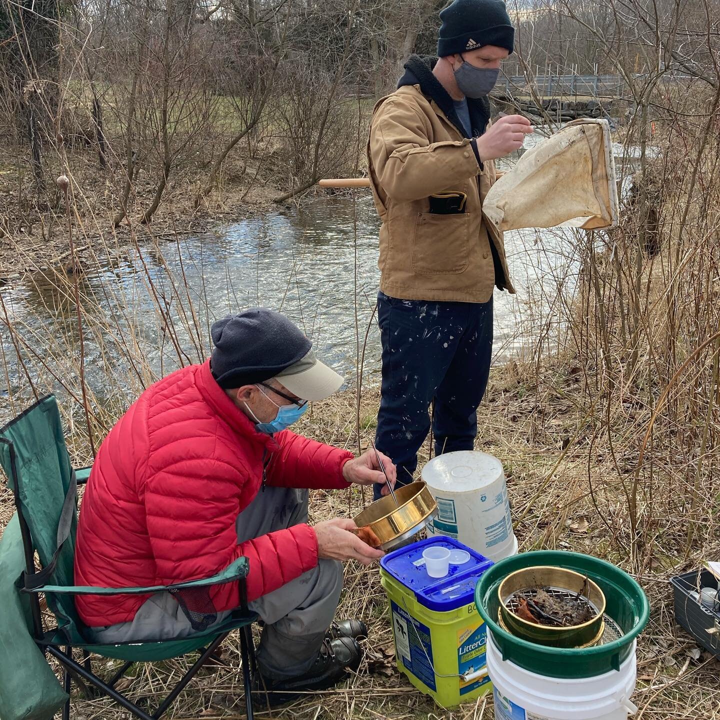 Brrrr! A small team of volunteers were bundled up for our first day out collecting aquatic insects. The variety and types of &ldquo;benthic macroinvertebrates&rdquo; can tell us the health of our stream&rsquo;s habitat &amp; water quality. Go Team!
.