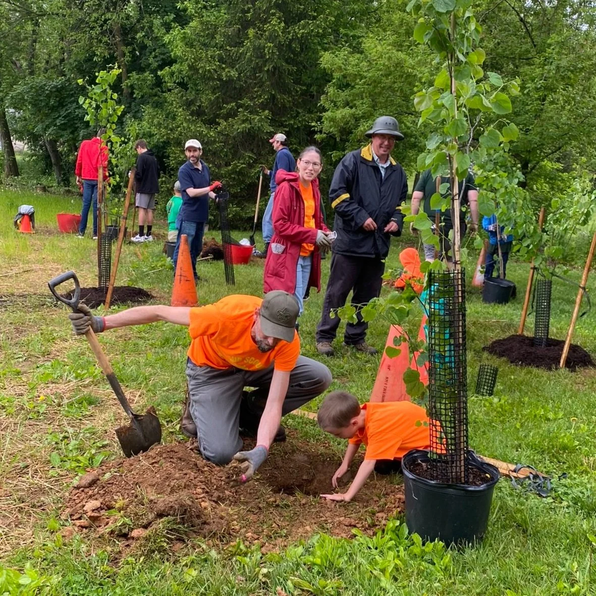 Tree Planting &amp; Seed Collection at Smithsburg Lions Community Park