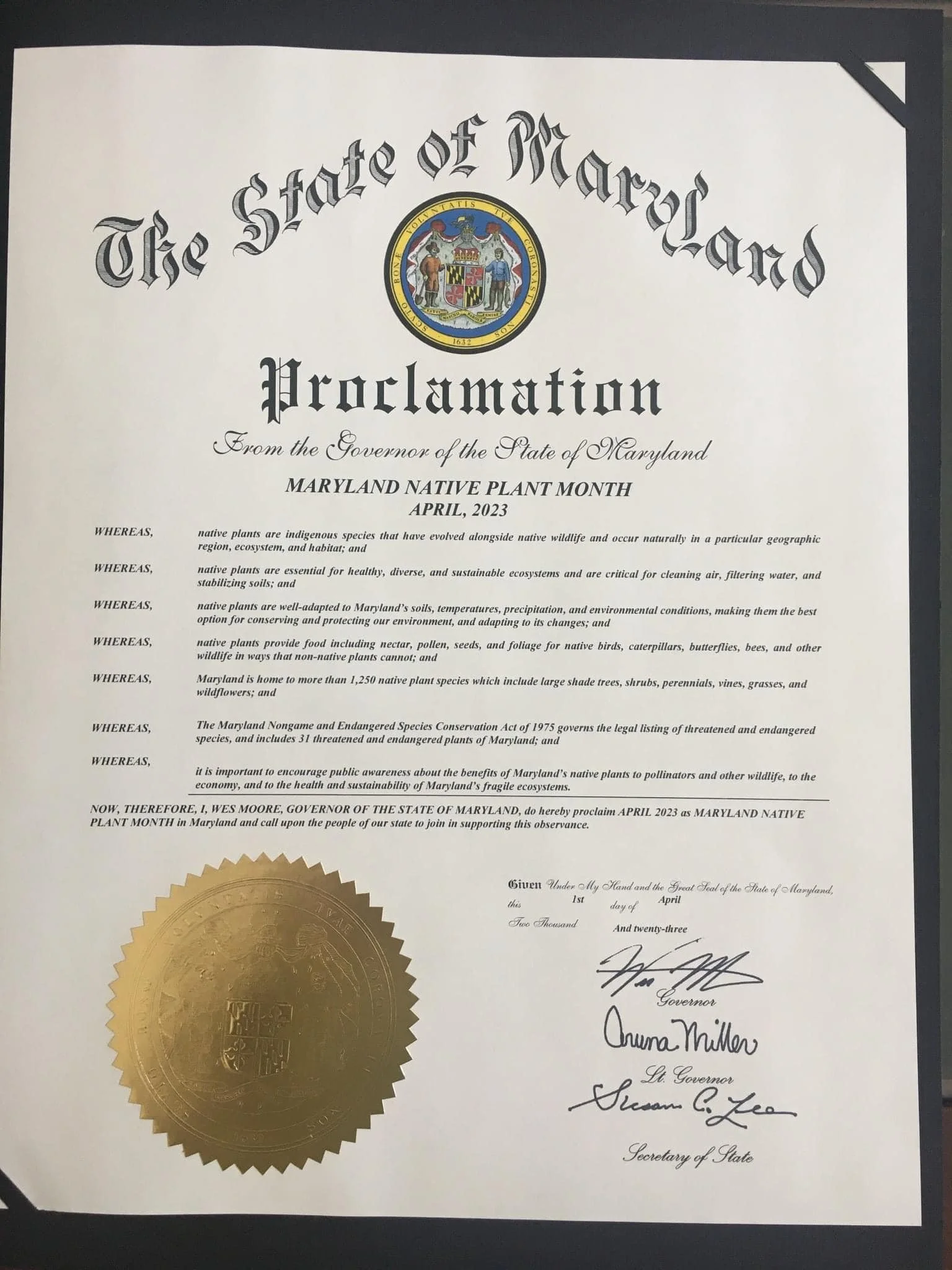 ACWA is celebrating April: MD Native Plant Month
