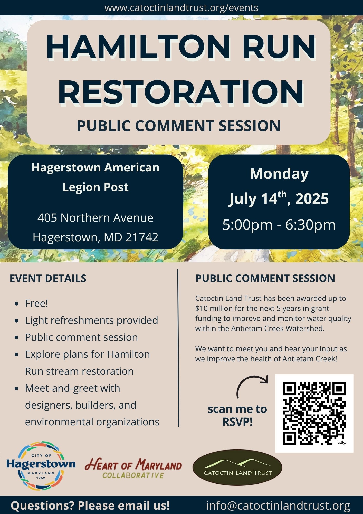 Hamilton Run Restoration Public Comment Session