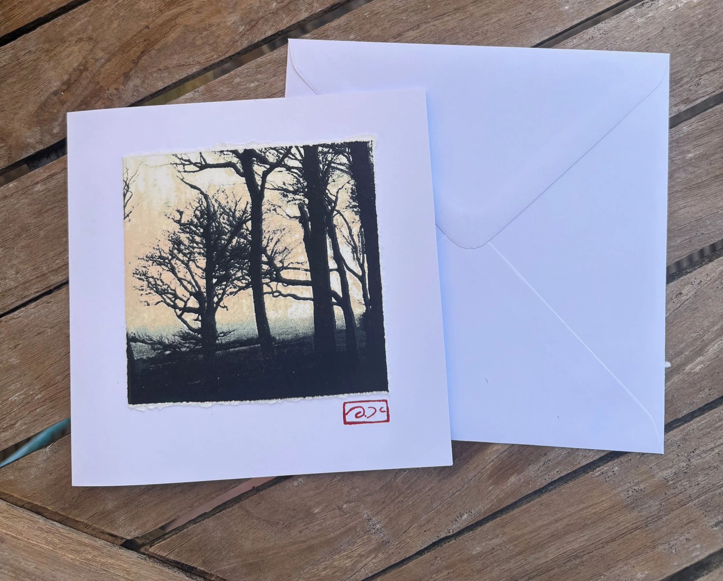 Card handmade glimpsed through trees (1).jpeg