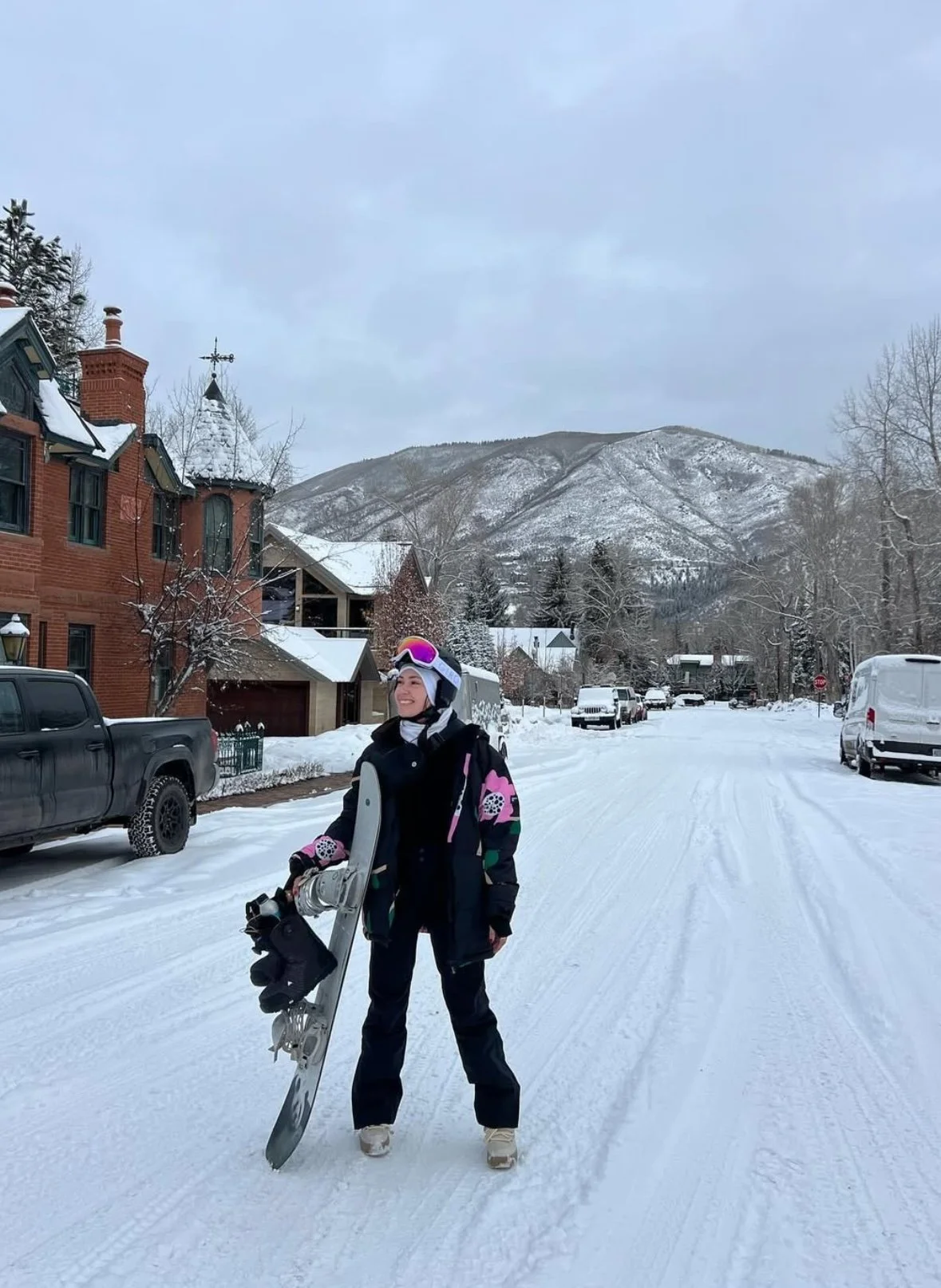Snowboarding in Aspen, CO