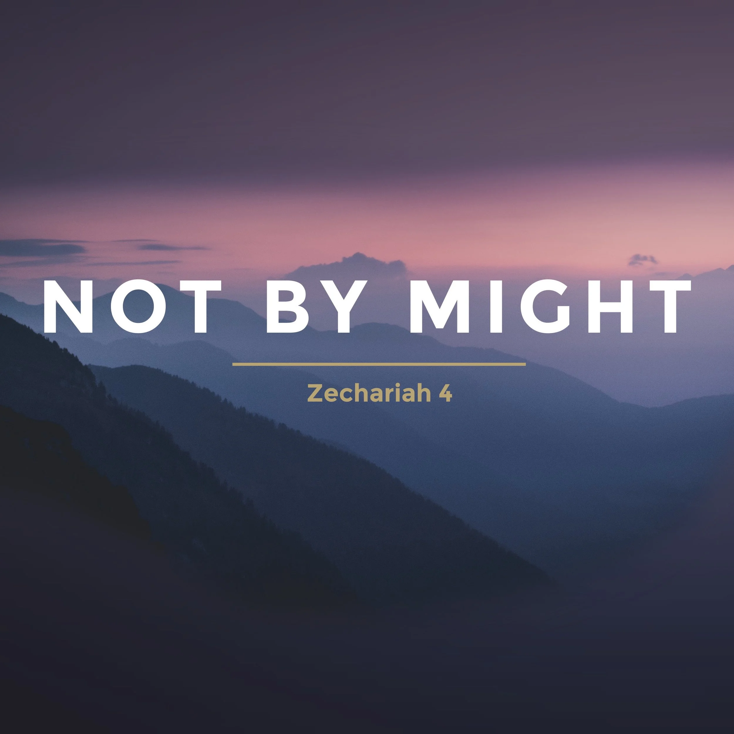 Not by Might