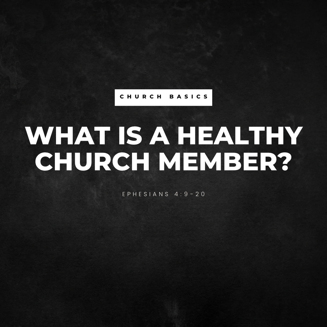 Church Basics: What is a Healthy Church Member