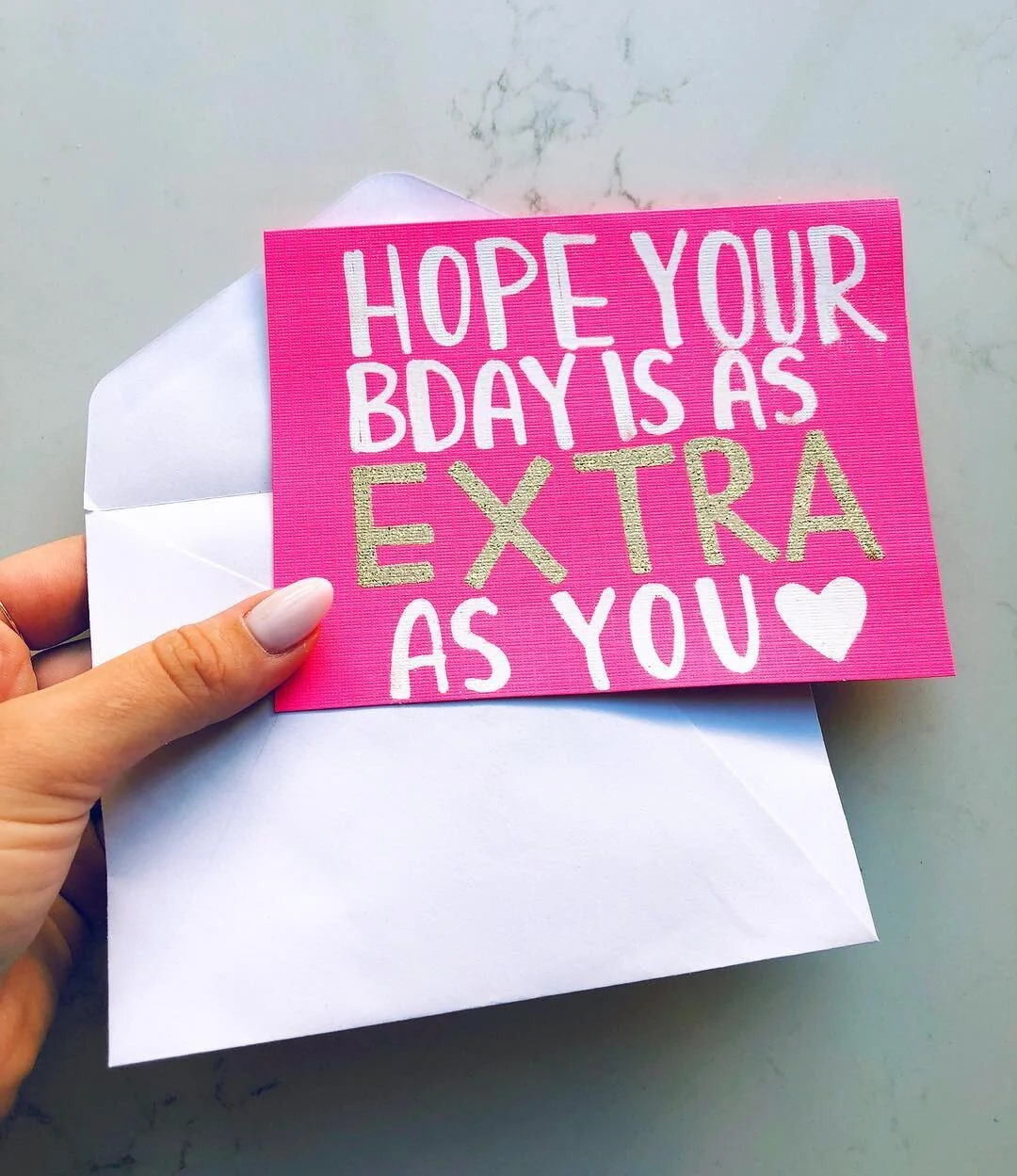 Added a little bit of sparkle to this homemade card ✨