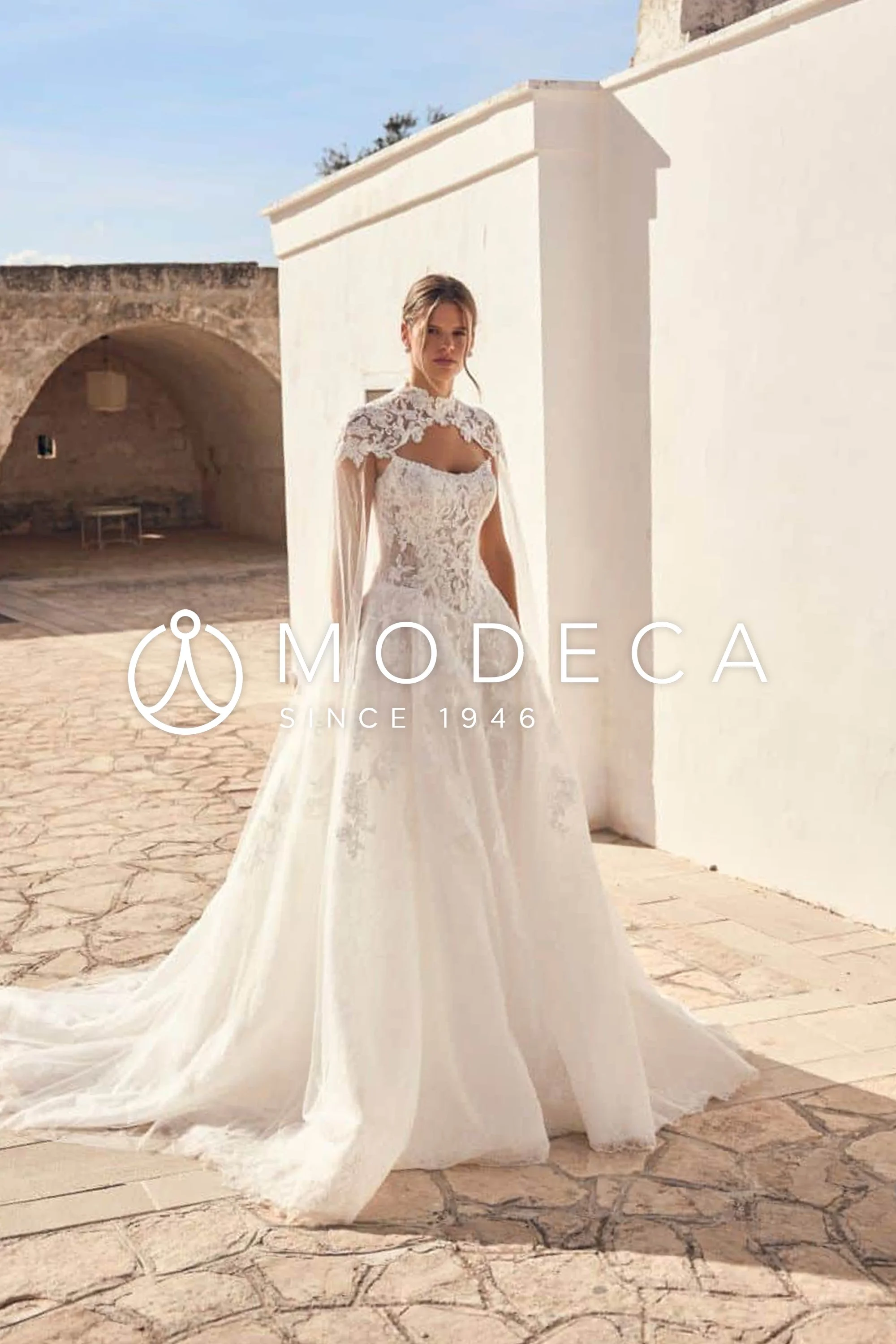 Shop Modeca wedding dresses at Enchanted Bride in Lake Mary, FL. Discover romantic European bridal gowns and find your dream wedding dress near Orlando.