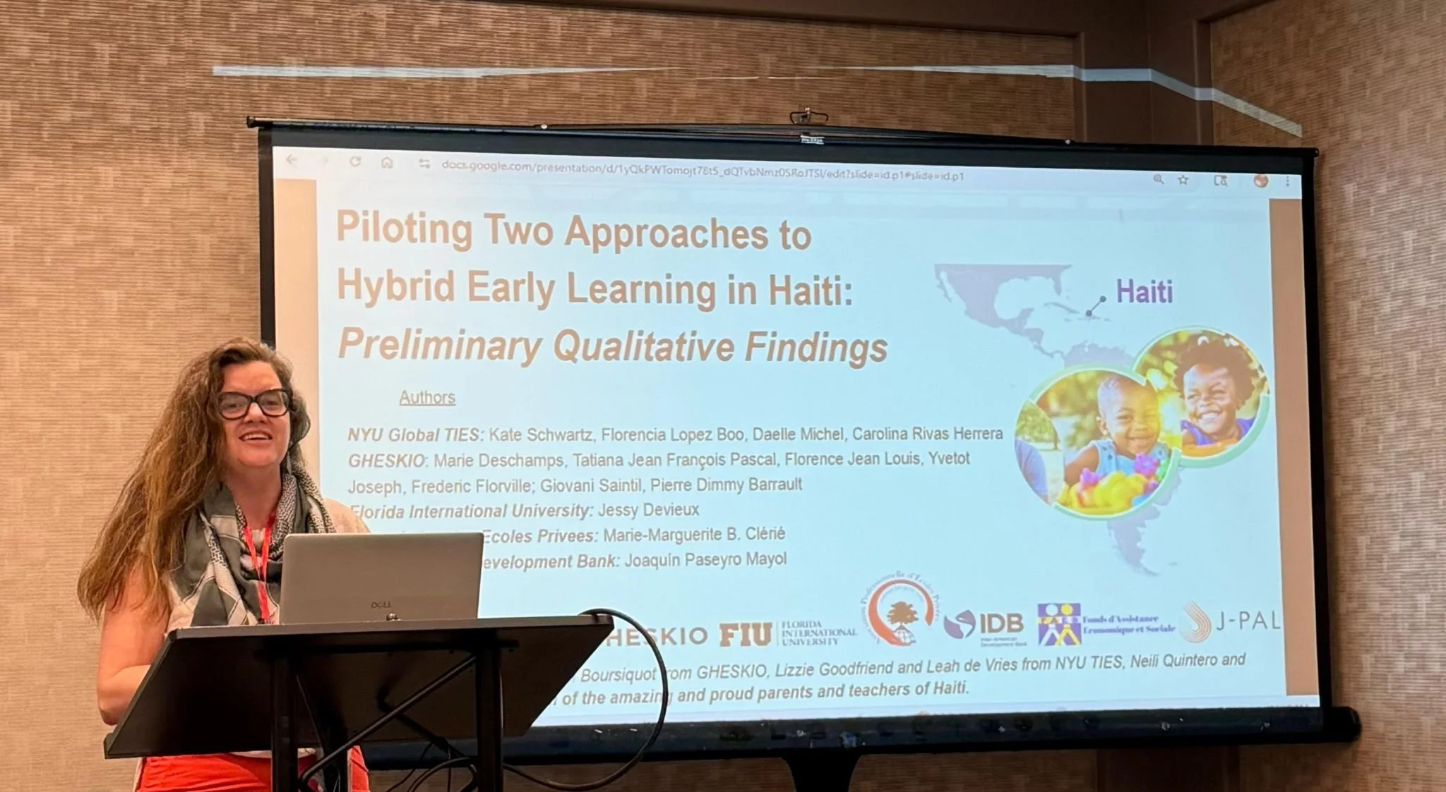 Kate Schwartz presenting at CIES 2026