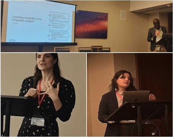 Christopher Yaw Kwaah, Lindsay Brown and Priyamvada Tiwari presenting at CIES 2026