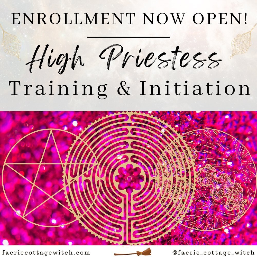 -ENROLLMENT IS NOW OPEN!- Your training to become initiated as a High Priestess begins this month. Join in now for the temple training of a lifetime ⭐️ 

Your training includes 9 online temple gatherings from August to December with me &amp; your cov