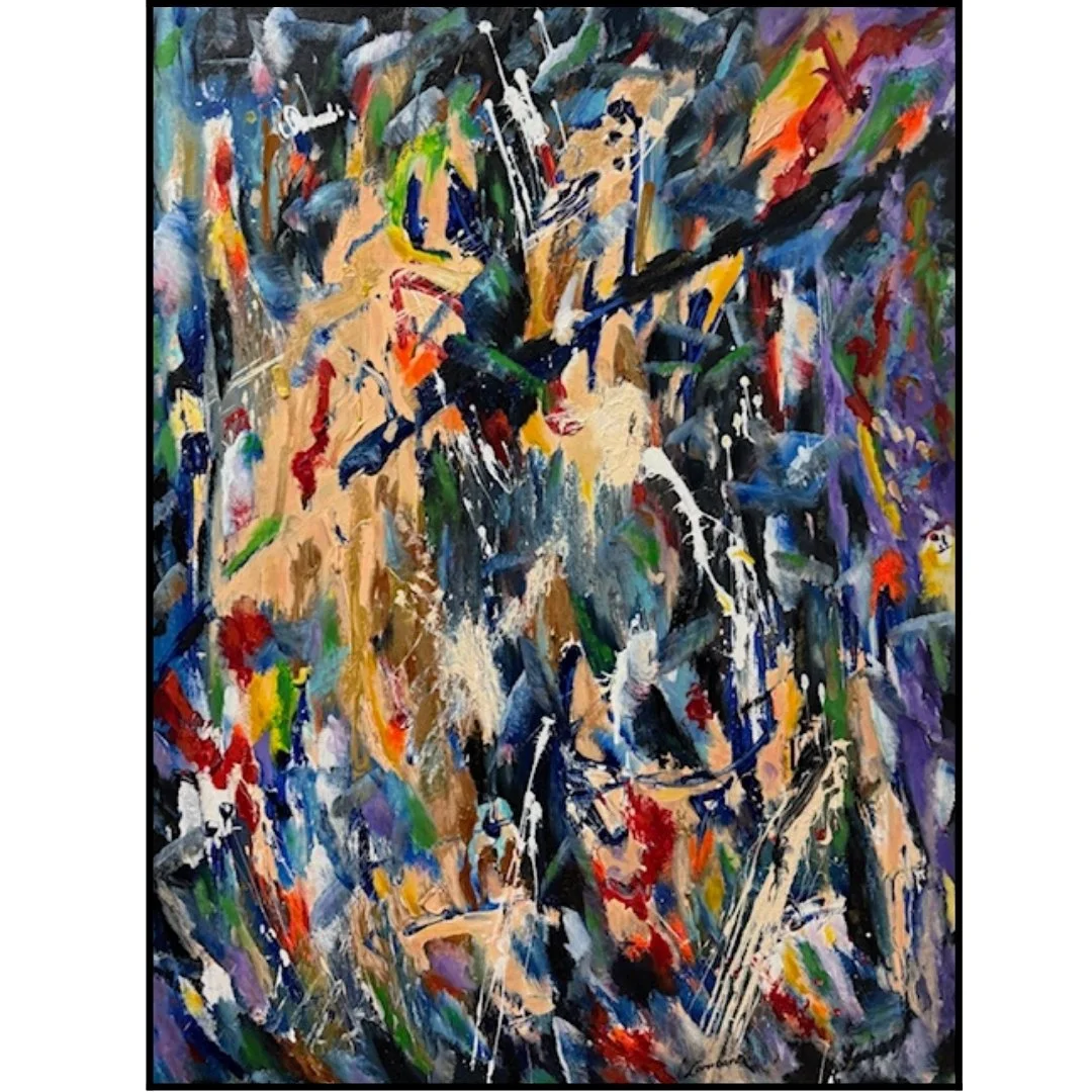 THE PARTY, Oil/Acrylic, 30 x 40,  $10,000