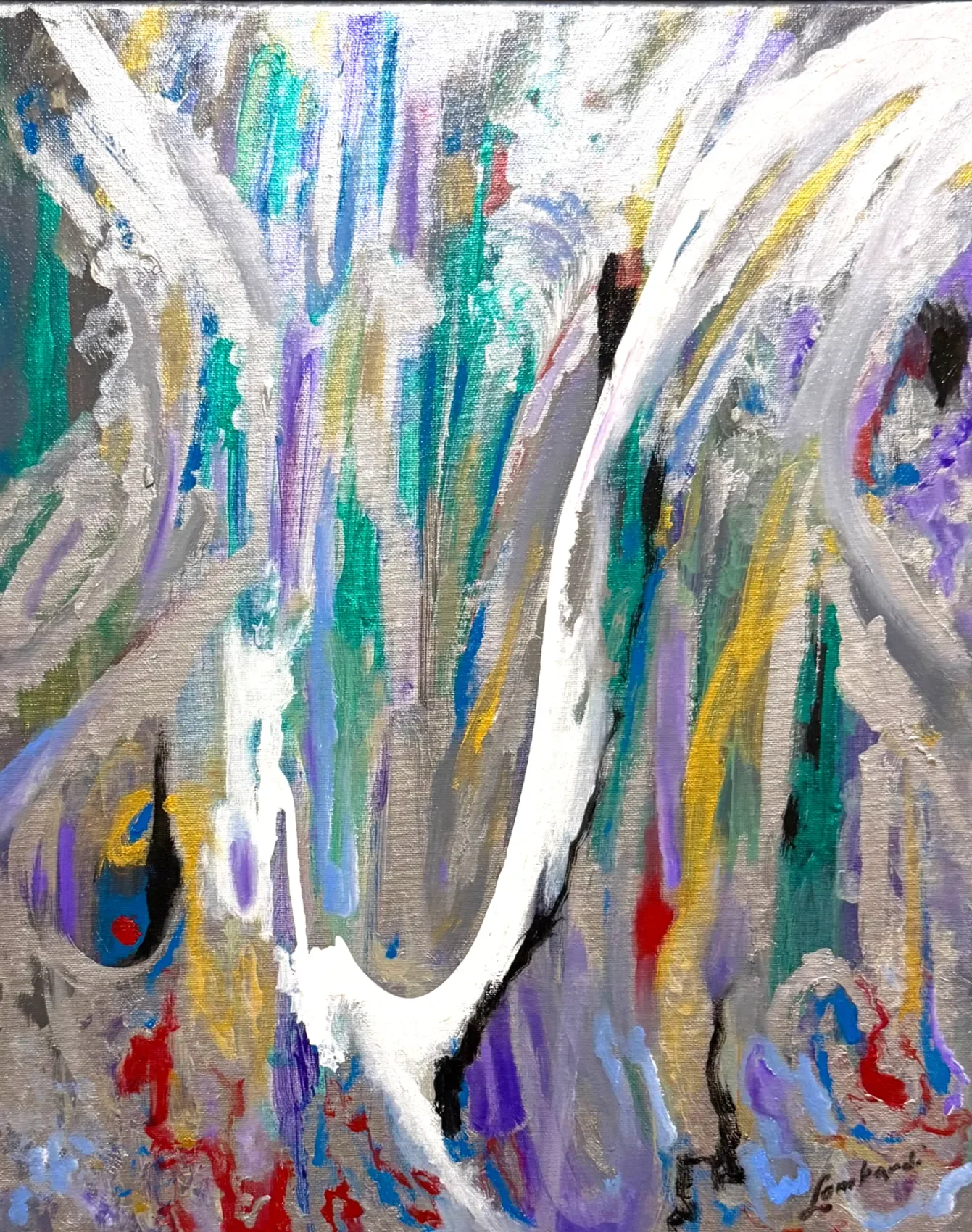 METALLIC TIDE, 20 x 16 in, $2,200
