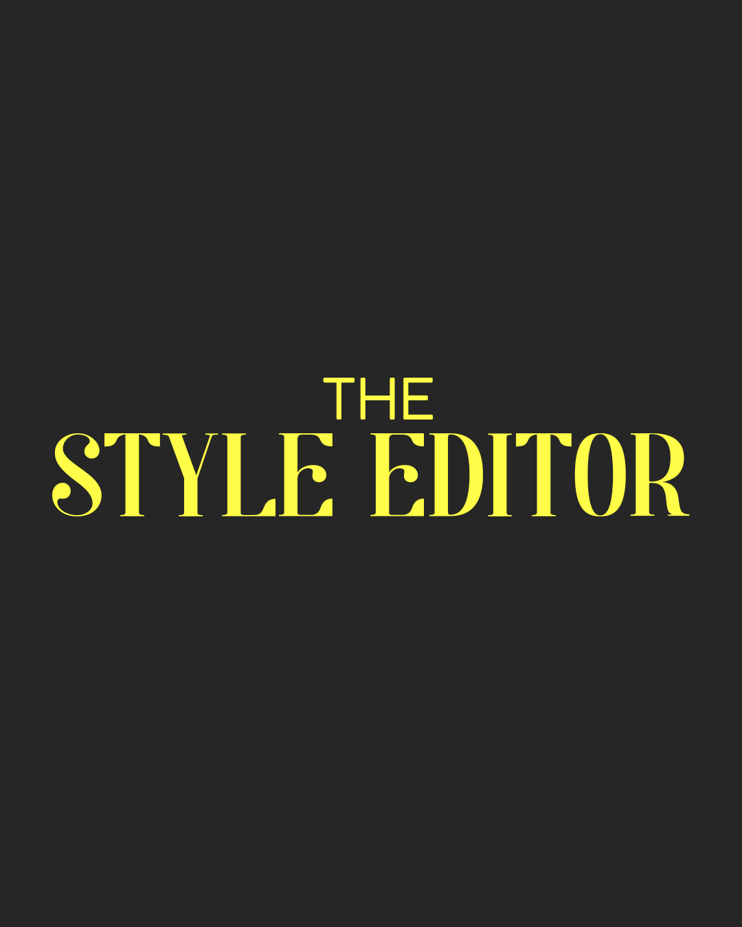 The Style Editor