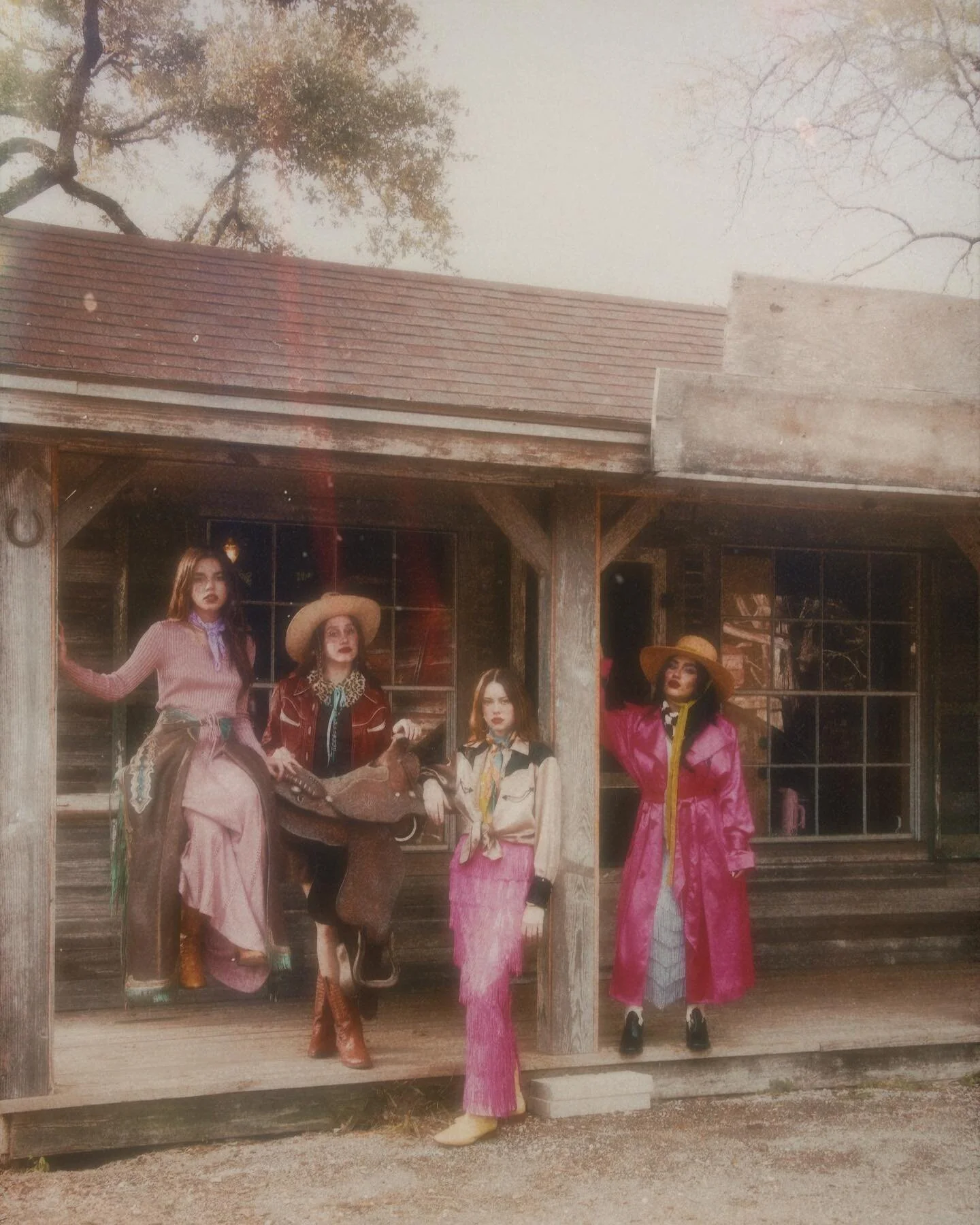 LonelyGirls hang outside our photo studio. Such a fun shoot day! So many of these pieces are up for sale on the site &amp; in store. 💗