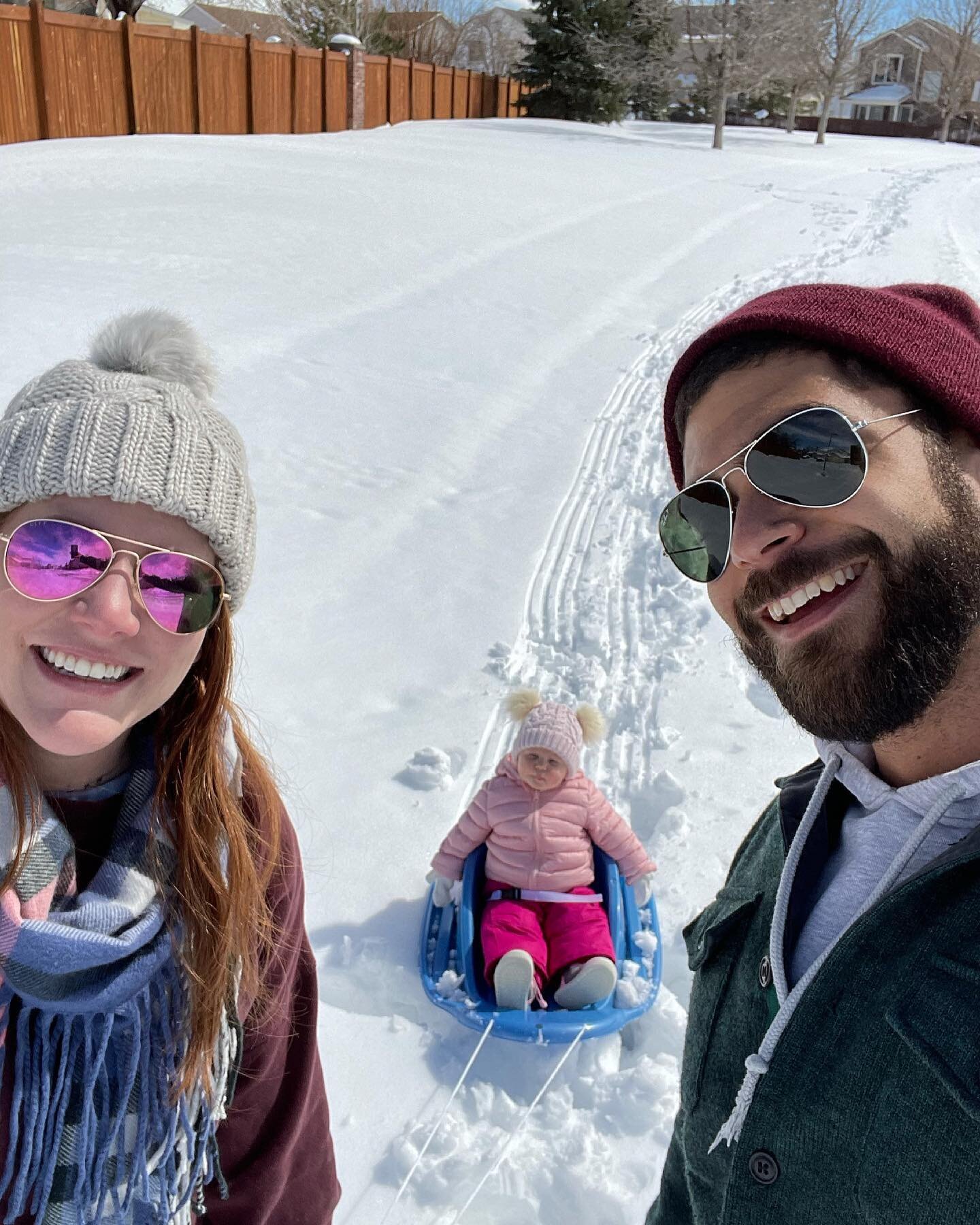 Babybogganing 😂😂 #snowday #snowmageddon

What&rsquo;s your favorite snow day activity? 👇🏻👇🏻