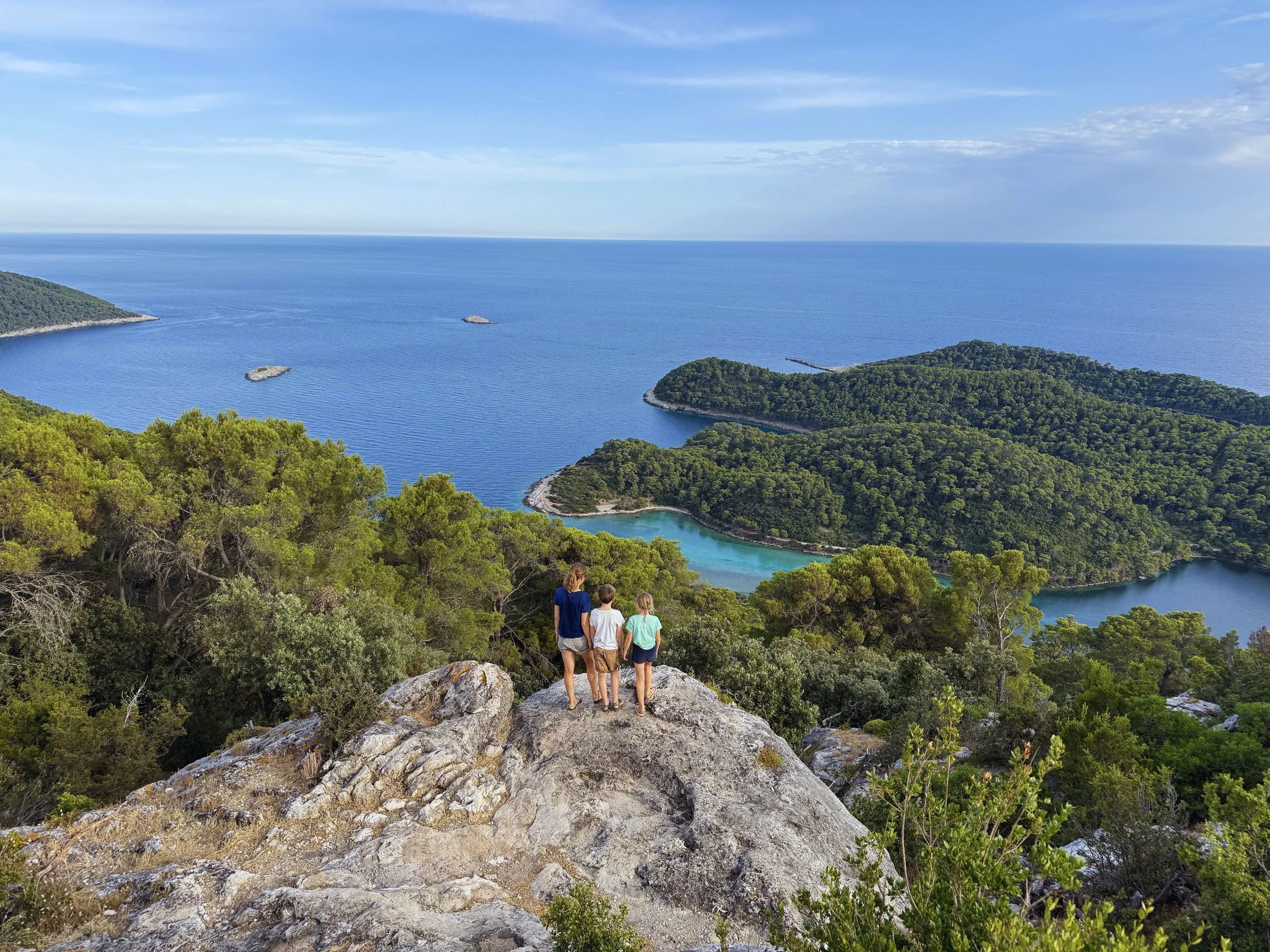 Kamperen met kinderen op het eiland Mljet