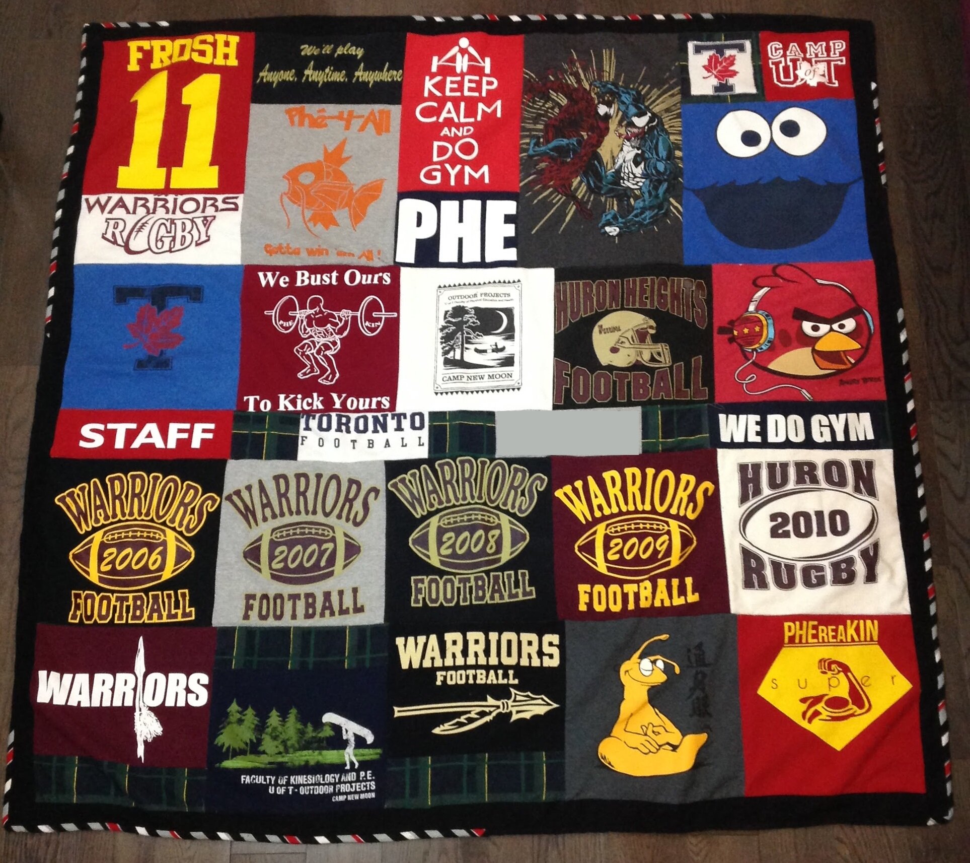 Layout T-Shirt Quilt 2